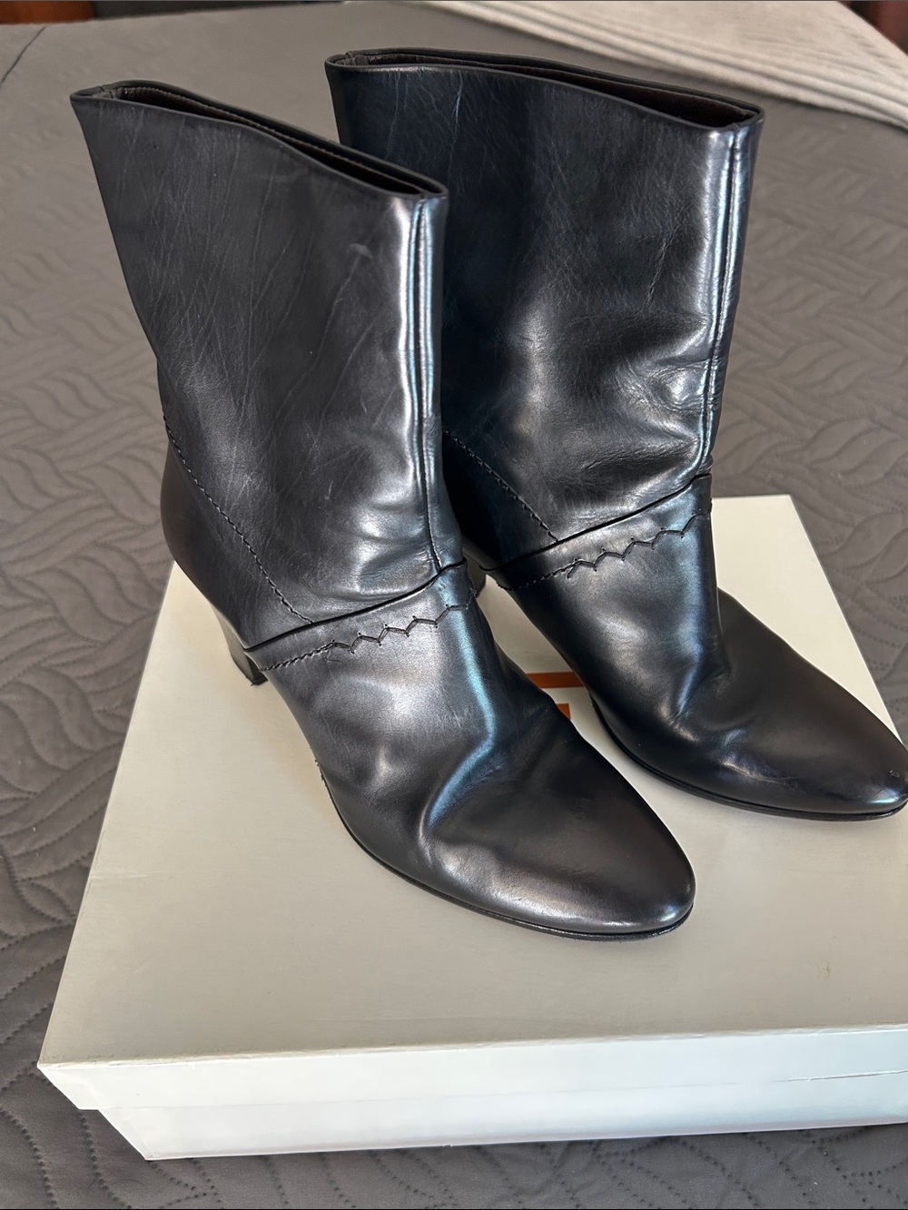 EUC - 🖤 Alberto Fermani Black Calf Nero Leather